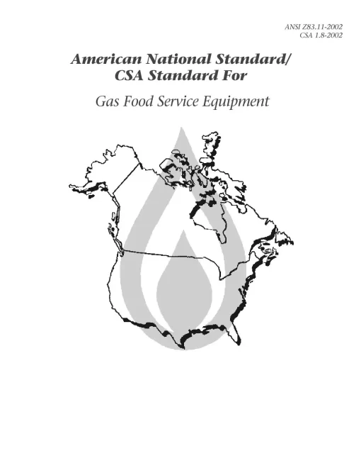 CSA ANSI Z83.11-2002/CSA 1.8-2002 pdf