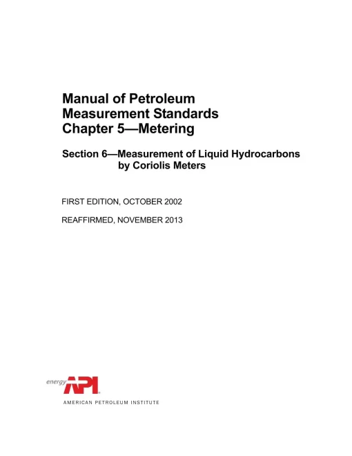 API MPMS Chapter 5.6 (R2013) pdf