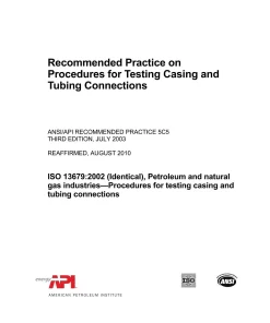 API RP 5C5 (R2015) pdf