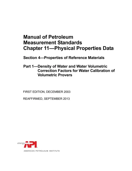 API MPMS Chapter 11.4 Part 1 (R2013) pdf