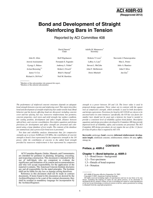 ACI 408R-03 (R2012) pdf