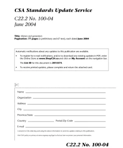 CSA C22.2 NO. 100-04 (R2013) pdf