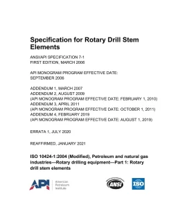 API Spec 7-1 (R2021) pdf