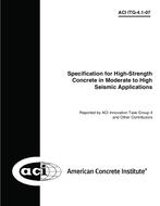 Specification for High-Strength Concrete in Moderate to High Seismic Applications pdf