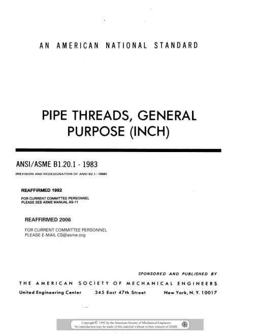 ASME B1.20.1-1983 (R2006) pdf