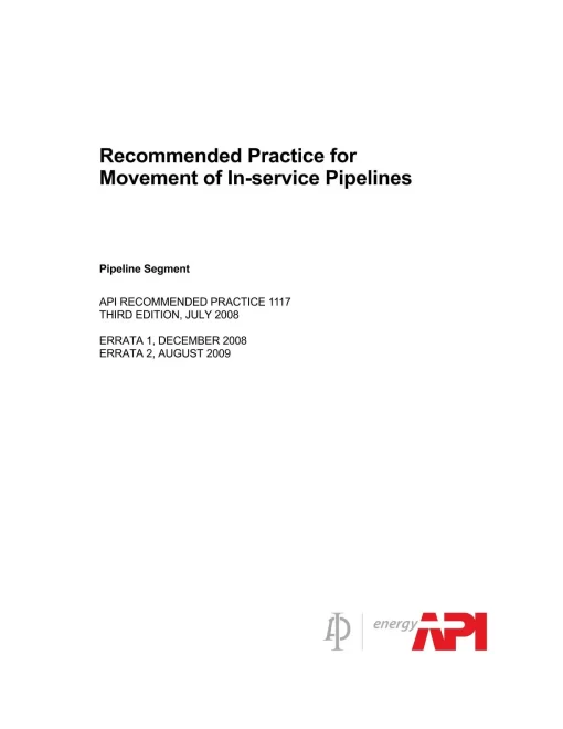 API RP 1117 (R2018) pdf