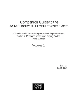 Companion Guide to the ASME Boiler & Pressure Vessel Code, Third Edition-Volume 1 pdf