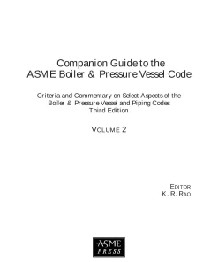 Companion Guide to the ASME Boiler & Pressure Vessel Code, Third Edition-Volume 2 pdf