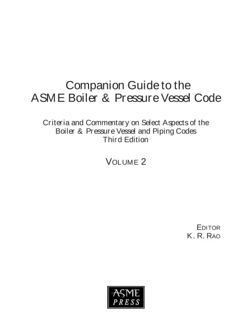 Companion Guide to the ASME Boiler & Pressure Vessel Code, Third Edition-Volume 2 pdf