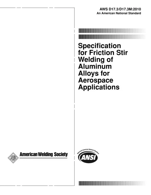 AWS D17.3/D17.3M:2010 pdf