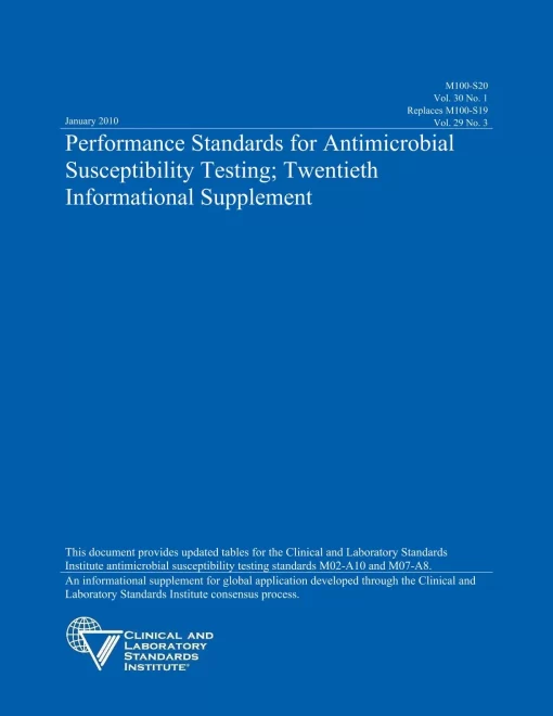 CLSI M02-A10, M07-A8, M100-S20 Package pdf