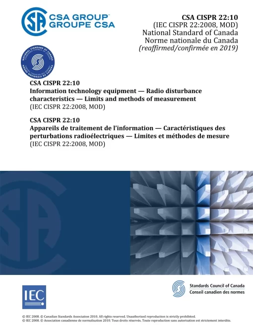 CSA CISPR 22-10 (R2019) pdf