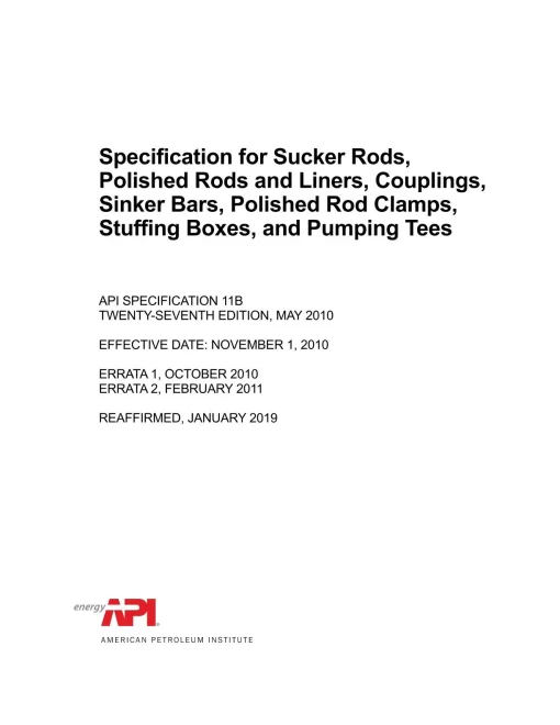 API Spec 11B (R2019) pdf