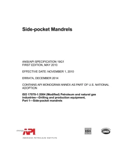 API Spec 19G1 pdf