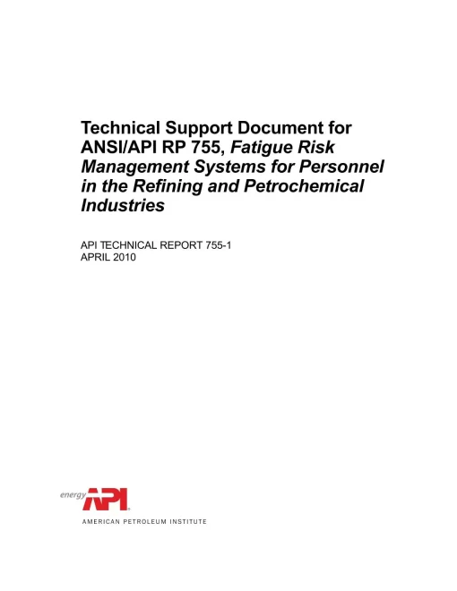 API TR 755-1 pdf