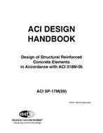 ACI Design Handbook: Design of Structural Reinforced Concrete Elements in Accordance with ACI 318M-05 pdf