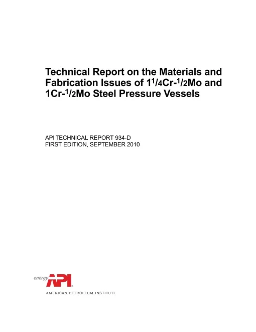 API TR 934-D pdf