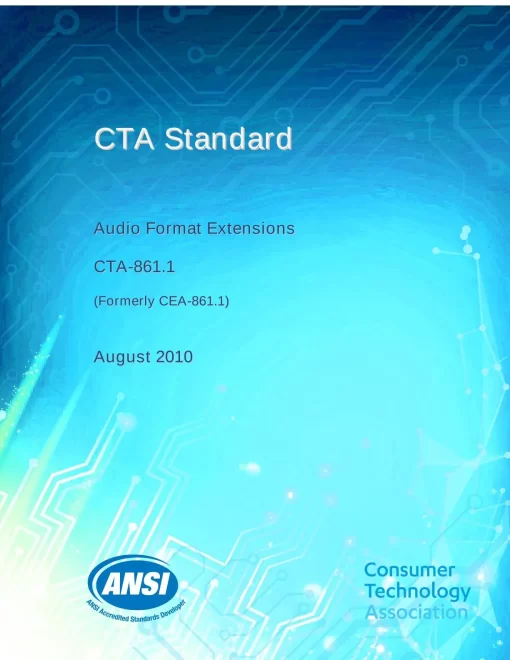 CTA 861.1 pdf