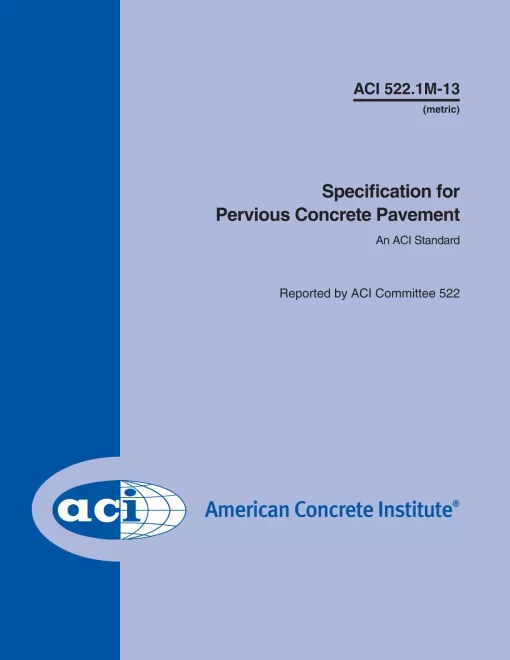 ACI 522.1M-13 pdf