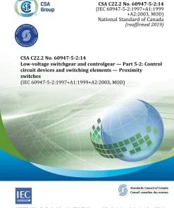 CSA C22.2 No. 60947-5-2-14 (R2019) pdf