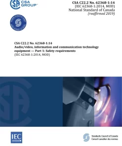 CSA C22.2 NO. 62368-1:14 (R2019) pdf