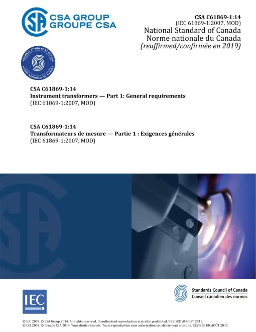 CSA C61869-1:14 (R2019) pdf