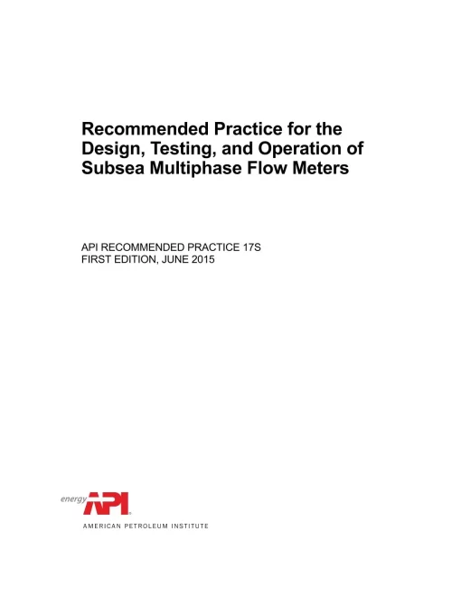 API RP 17S pdf