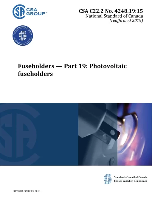 CSA C22.2 NO. 4248.19:15 (R2019) pdf