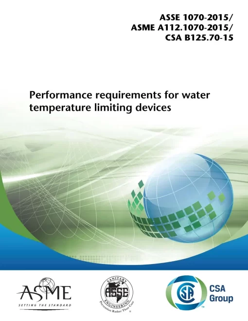 CSA B125.70-15/ASSE 1070-2015/ASME A112.1070-2015 pdf