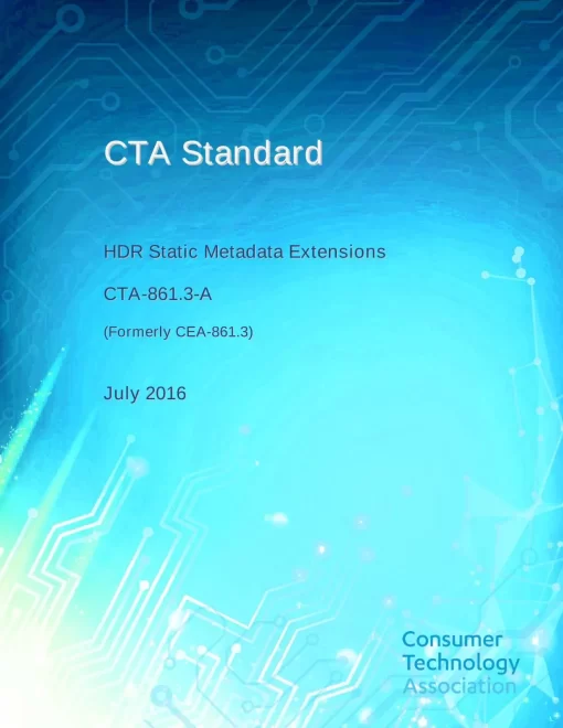 CTA 861.3-A pdf