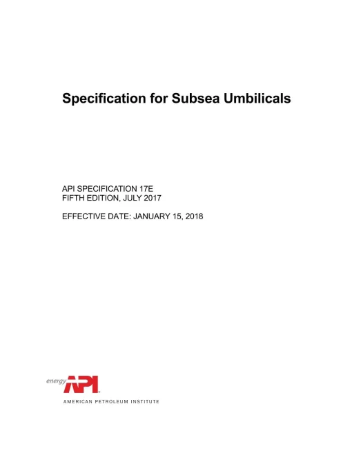 API Spec 17E pdf