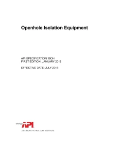 API Spec 19OH pdf