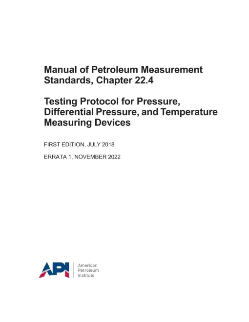 API MPMS Chapter 22.4 pdf