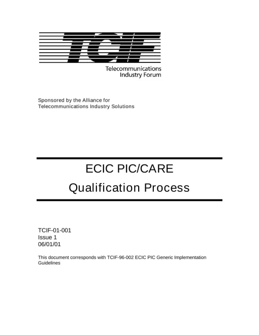 ATIS TCIF-01-001 pdf