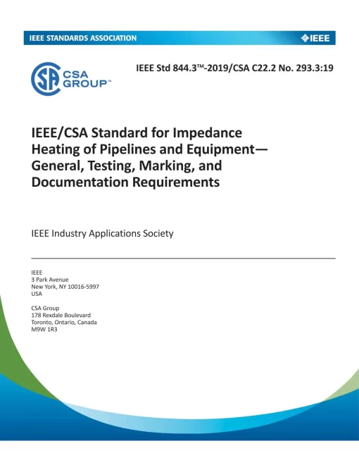 CSA C22.2 NO. 293.3:19/IEEE 844.3-2019 pdf