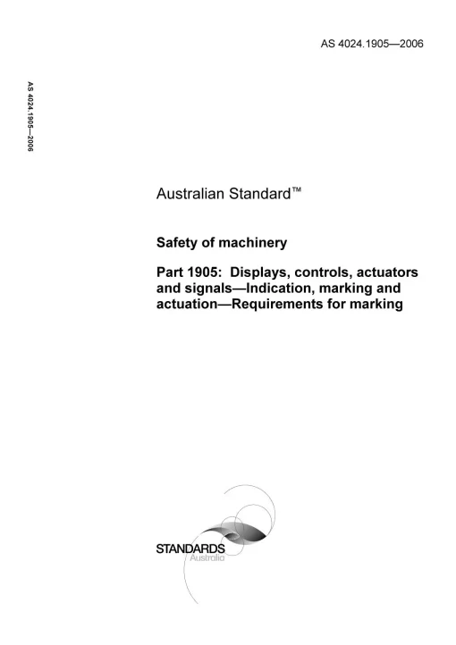 AS 4024.1905-2006 pdf