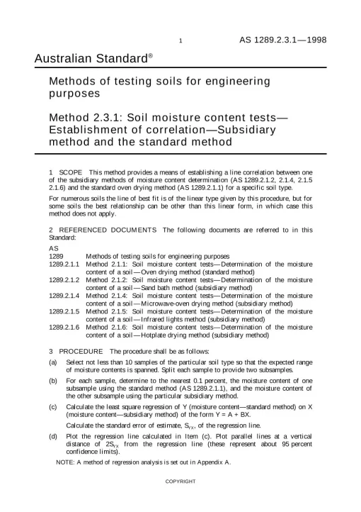 AS 1289.2.3.1-1998 pdf