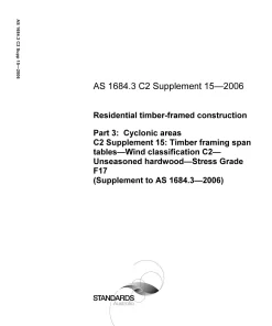 AS 1684.3 C2 SUPP 15-2006 pdf