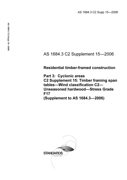 AS 1684.3 C2 SUPP 15-2006 pdf