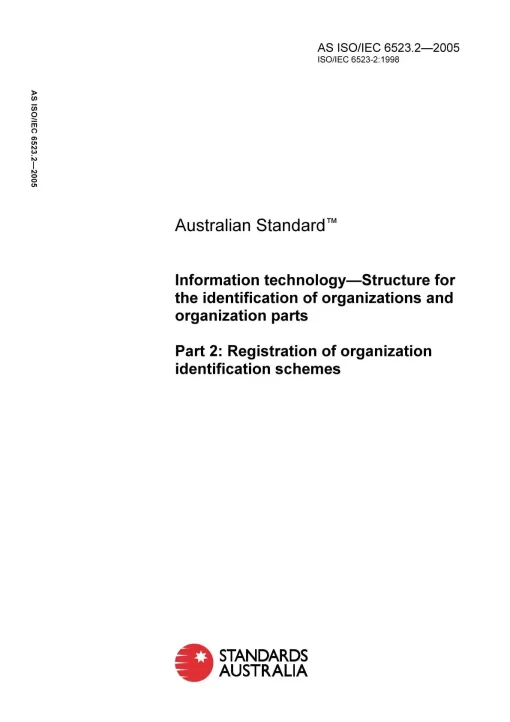 AS ISO IEC 6523.2-2005 pdf