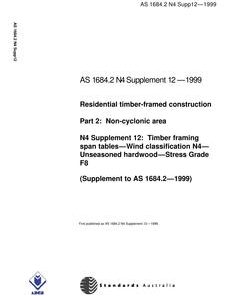 AS 1684.2 N4 SUPP 12-1999 pdf