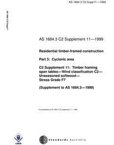 AS 1684.3 C2 SUPP 11-1999 pdf