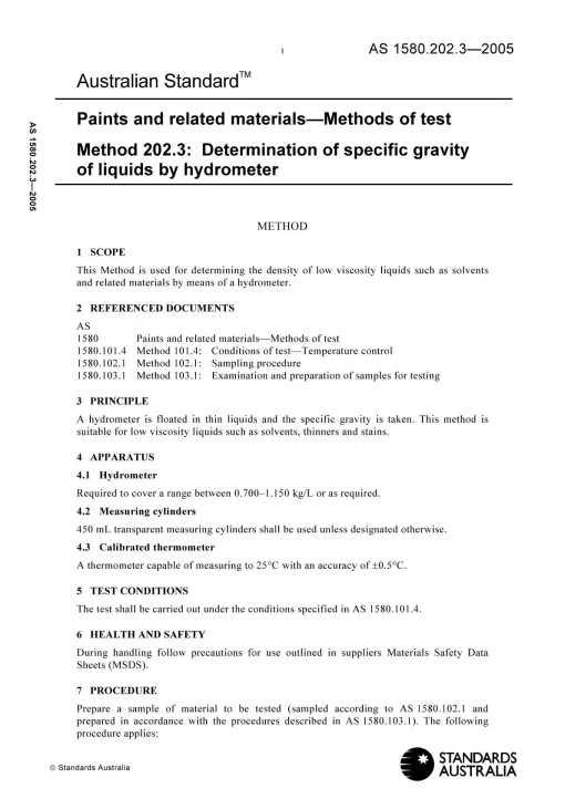 AS 1580.202.3-2005 pdf