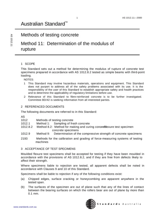 AS 1012.11-2000 pdf