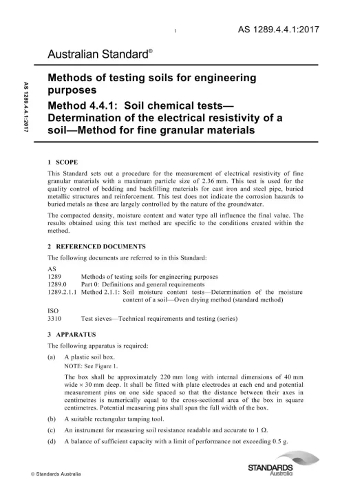 AS 1289.4.4.1:2017 pdf