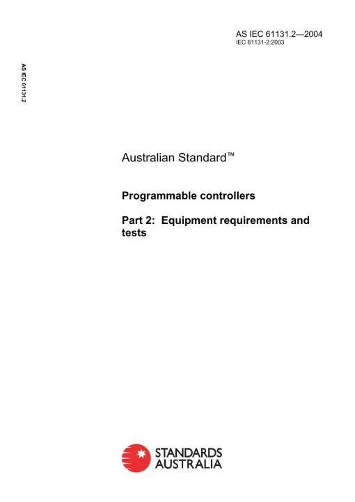 AS IEC 61131.2-2004 pdf