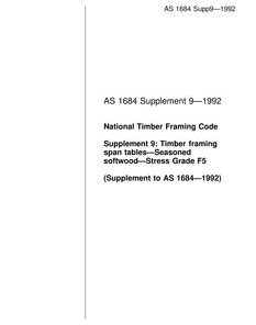 AS 1684 SUPP 9-1992 pdf