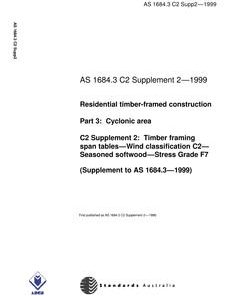 AS 1684.3 C2 SUPP 2-1999 pdf