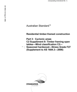 AS 1684.3 C2 SUPP 9-2006 pdf