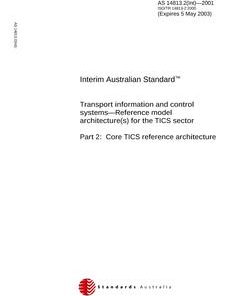 AS 14813.2(INT)-2001 pdf